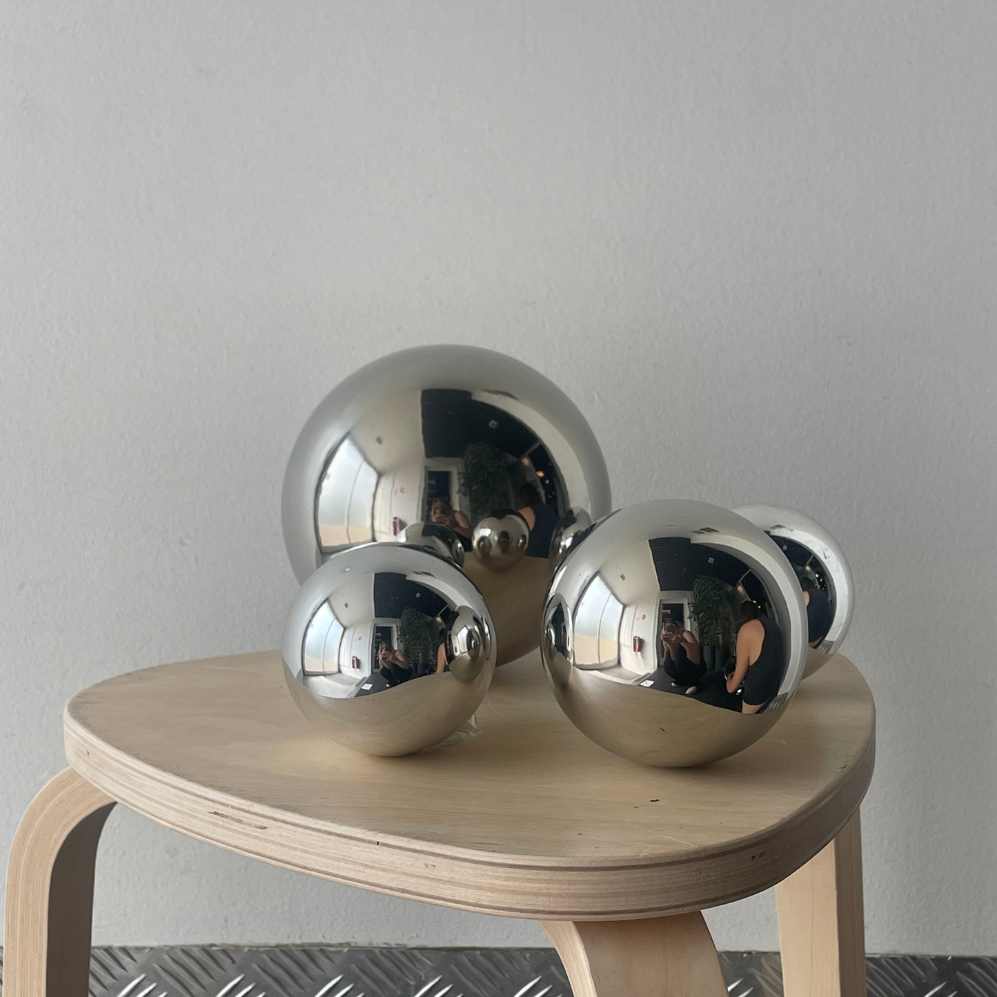 Lot de 28 Boules en acier inoxydable