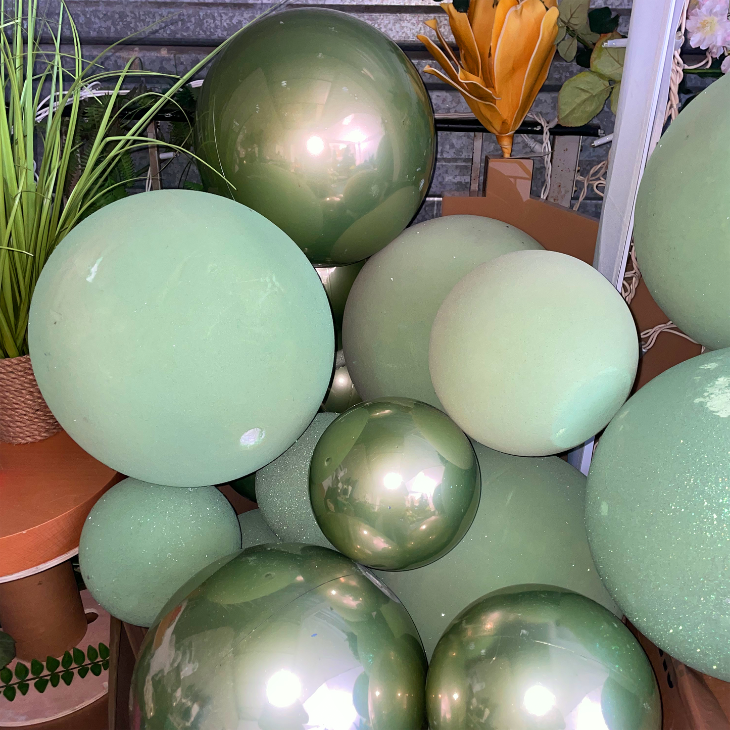 Lot de 5 Boules vertes (4 lots en stock)