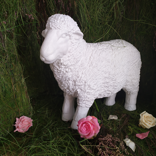 Mouton statue plâtre (3 en stock)
