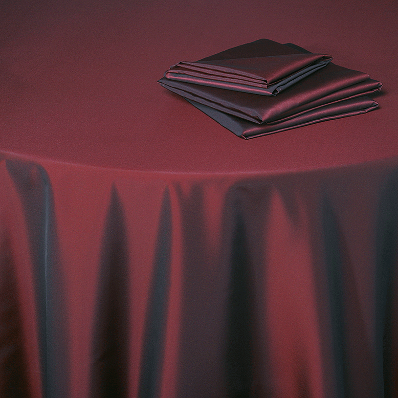 Lot de 5 Chemins de table couleur rouge Opéra