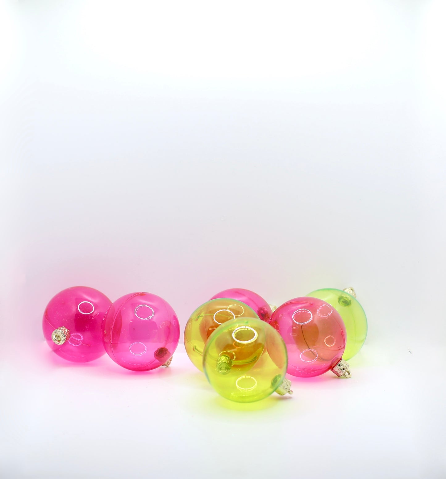 Lot de 20 boules en verres colorées Noël