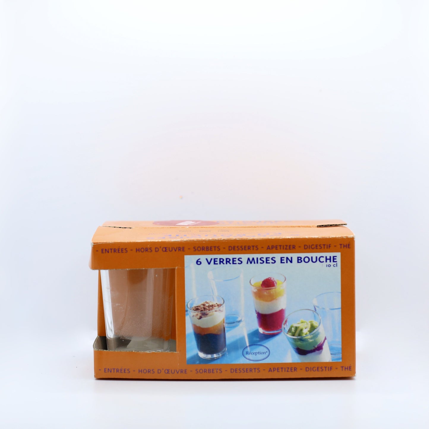 2 lots de 6 verrines mises en bouche
