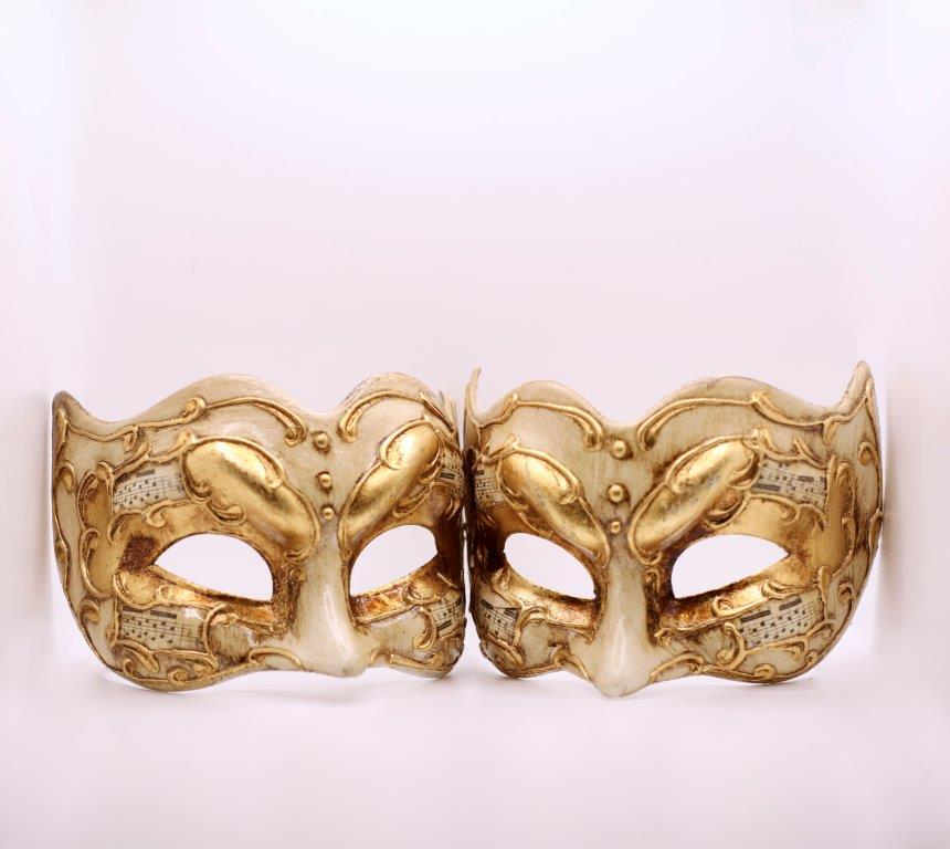 Lot de 4 masques Vénitiens Luxe