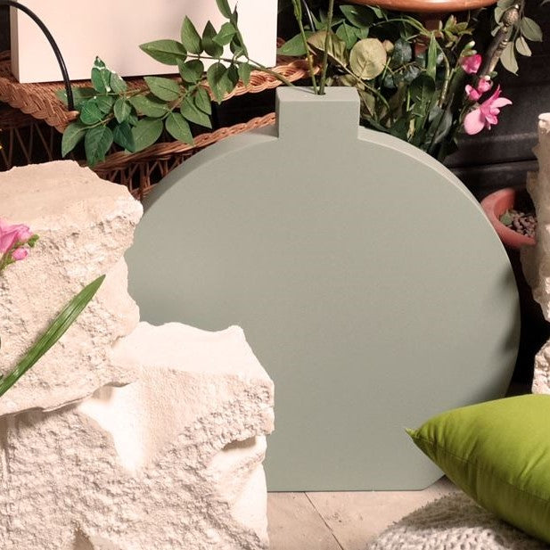 Vase rond vert