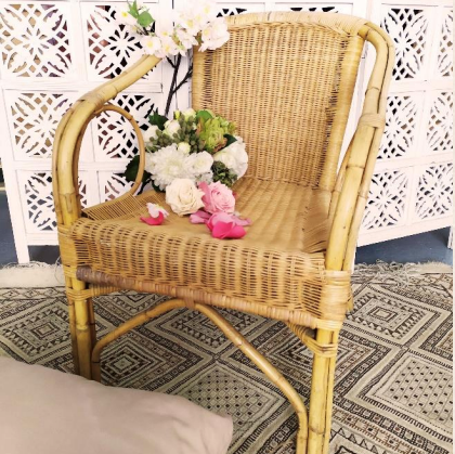 Fauteuil en osier