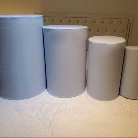 Habillages/housses en tissu pour cylindres polystyrènes