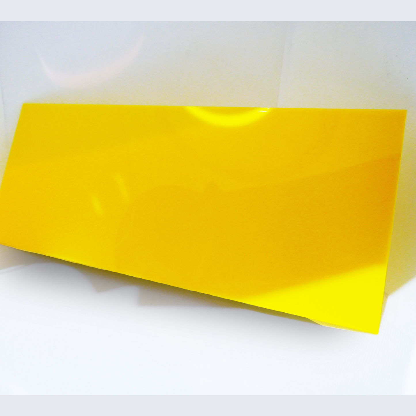 Lot de 12 plaques plexiglas jaune