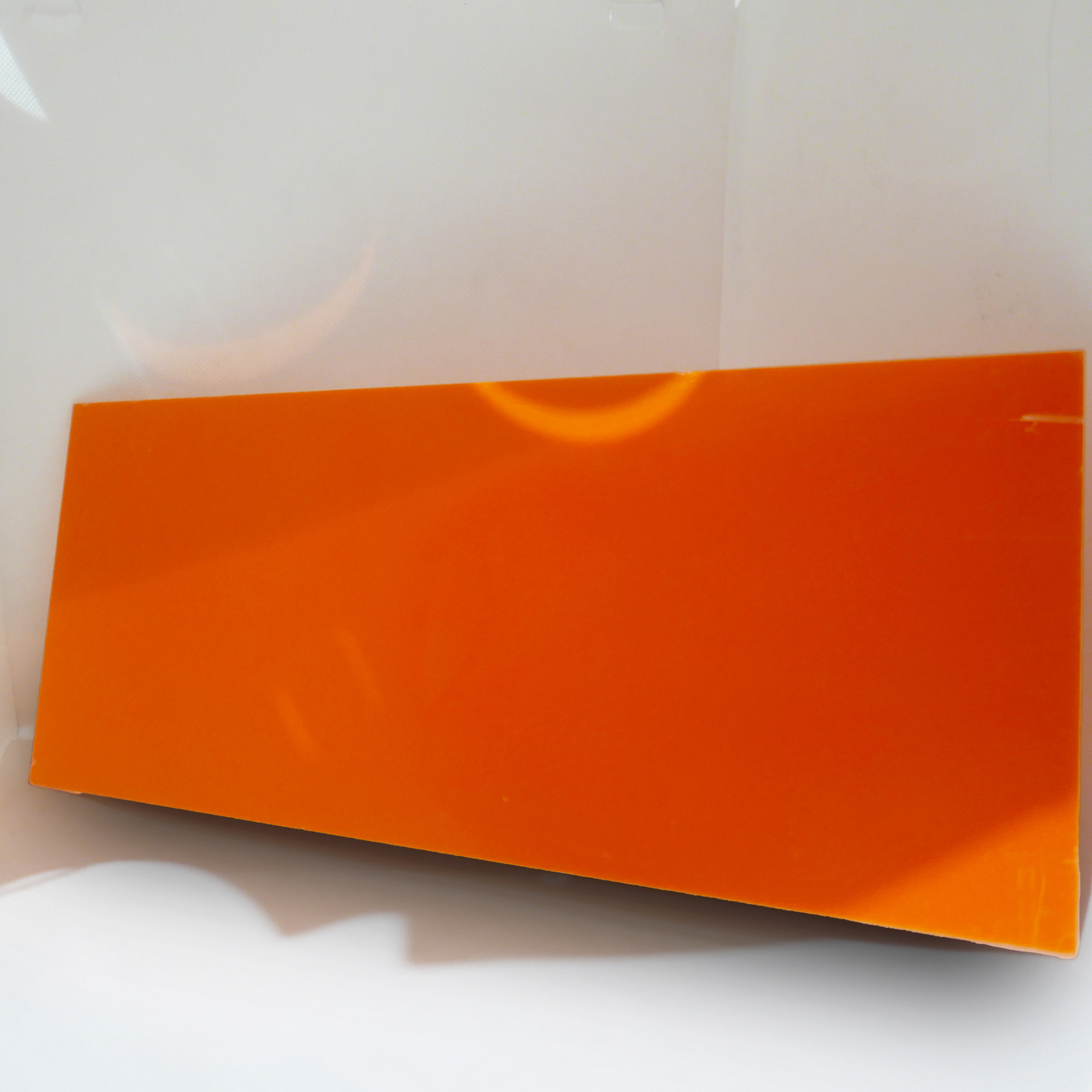 Lot de 12 plaques plexiglas orange