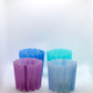 Lot de 30 fourreaux de calque de couleur, plissé à chaud.