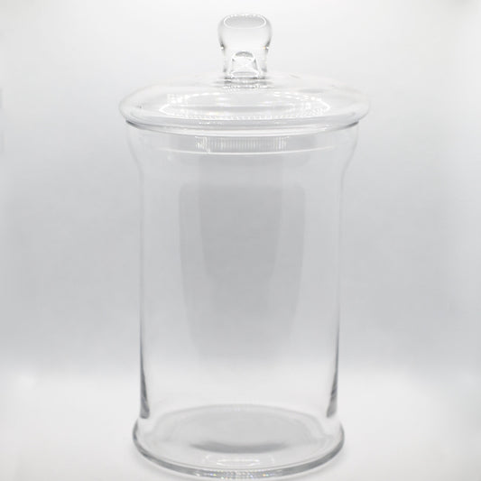 Lot de 4 bonbonnières en verre
