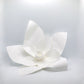 Lot de 9 fleurs blanches en papier