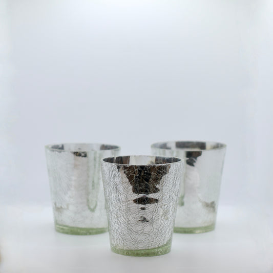 Lot de 6 vases Argentés