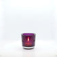 Lot de 8 petits vases ou photophores violet foncé