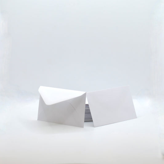 Lot de 30 mini enveloppes blanches