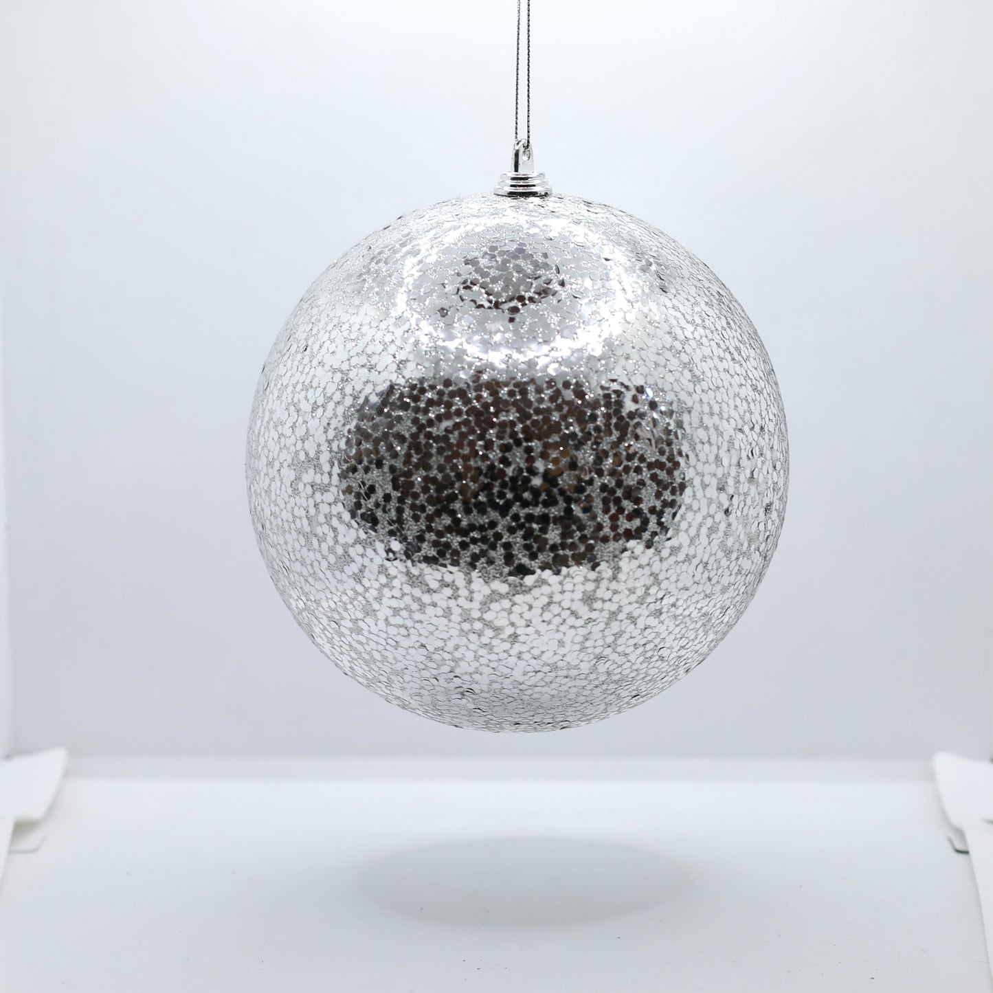 Lot de 4 boules de Noël Argent XXL