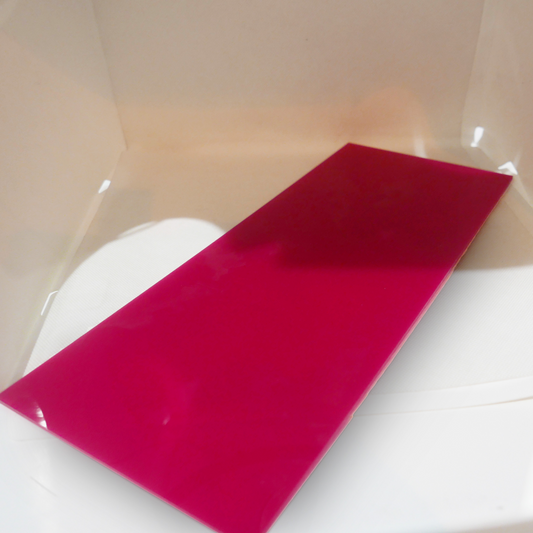 Lot de 12 plaques plexiglas fushia