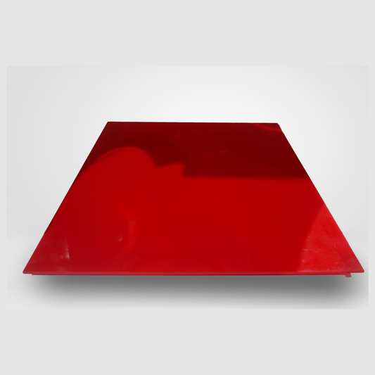 3 grandes plaques plexiglas rouge