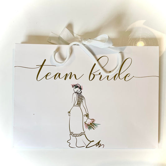 Lot de 13 Shopping bags "Team bride"